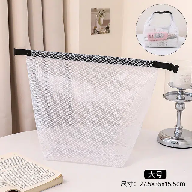 舒小奢舒小奢化妆包大容量防水包收纳包品高颜值购物袋按扣便携式洗漱包手提化妆包便捷实用