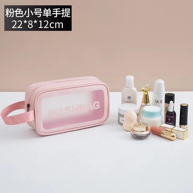 舒小奢洗漱包粉色黑色白色通用干湿分离便携式防水化妆包 官方主品单品