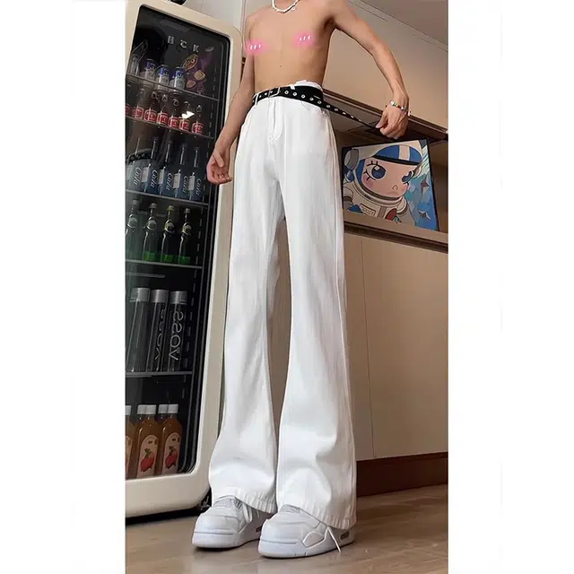 单爵 美式高街直筒时尚复古牛仔裤 男女同款