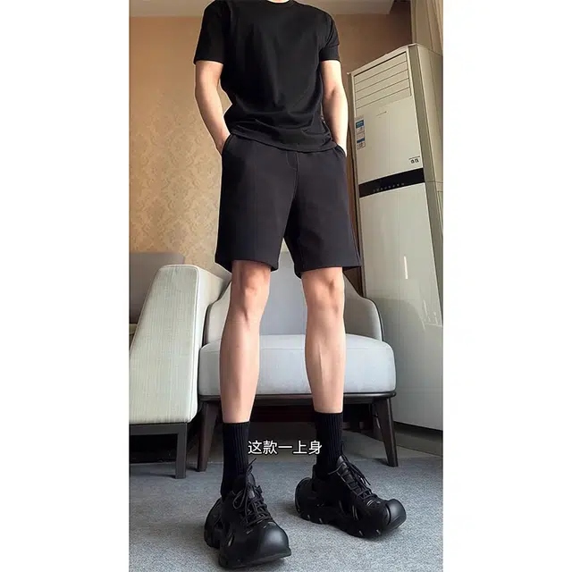 单爵 运动夏季冰丝休闲短裤 男女同款