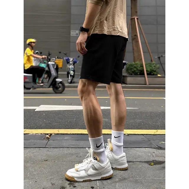 单爵 冰丝速干运动健身五分裤子轻熟风不过膝夏季休闲短裤 男女同款