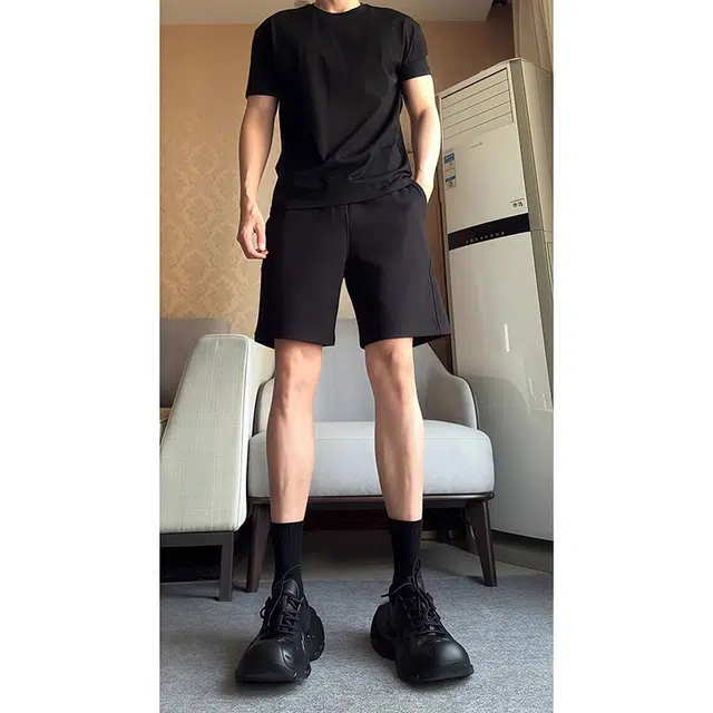 单爵 运动夏季冰丝休闲短裤 男女同款