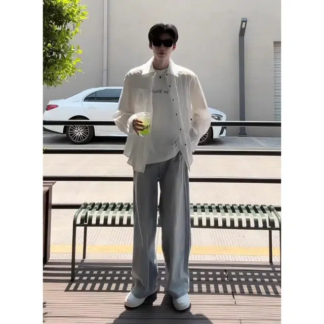 单爵 高级感薄款防晒外套美式街头凉感衬衣夏季长袖衬衫 男女同款