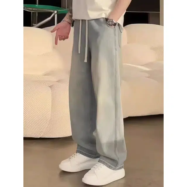 单爵 休闲薄款牛仔裤 男女同款