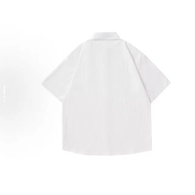 单爵 薄款防晒舒适百搭休闲纯色短袖衬衫 男女同款