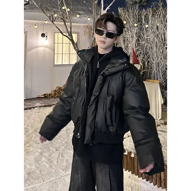 单爵 韩版冬季立领短款棉衣外套棉服 男女同款