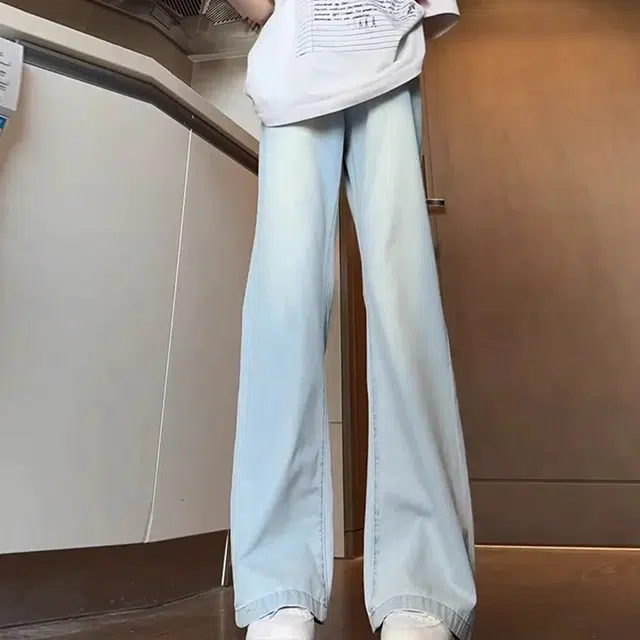 单爵 莱赛尔夏季薄款高个子加长裤子冰丝休闲直筒裤牛仔裤 男女同款