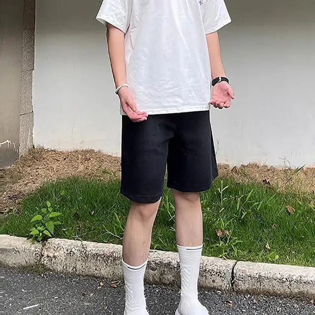 单爵 五分运动夏季潮牌重磅休闲短裤 男女同款