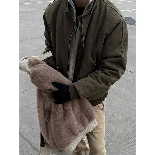 单爵 美式复古高级感座山雕棉衣外套棉服 男女同款