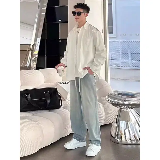 单爵 休闲薄款牛仔裤 男女同款