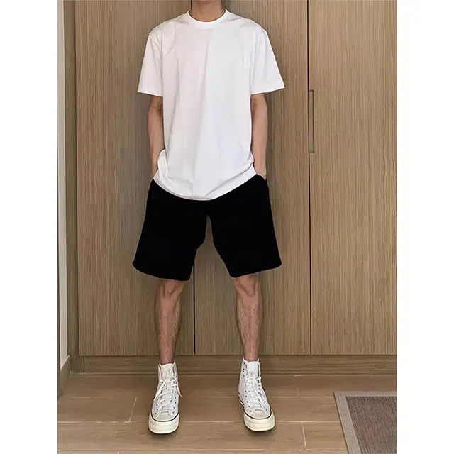 单爵 美式速干运动纯色薄款健身跑步五分休闲短裤 男女同款