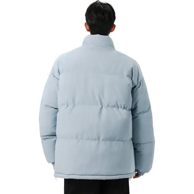 单爵 格子拼接立领棉衣棉服 男女同款