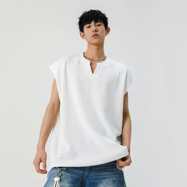 单爵 肌理感简约百搭时尚背心 男女同款