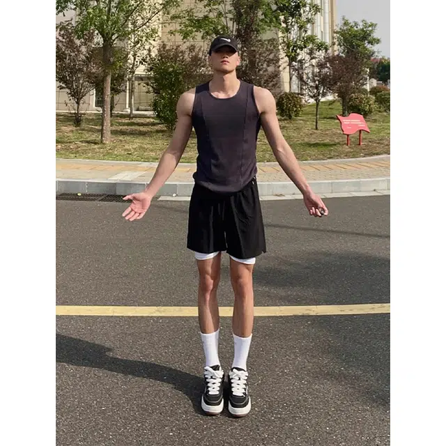 单爵 速干跑步运动夏季薄款美式篮球休闲短裤 男女同款
