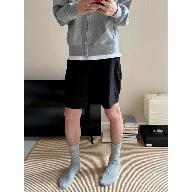 单爵 美式排扣工装夏季薄款多巴胺柠檬黄运动速干休闲短裤 男女同款