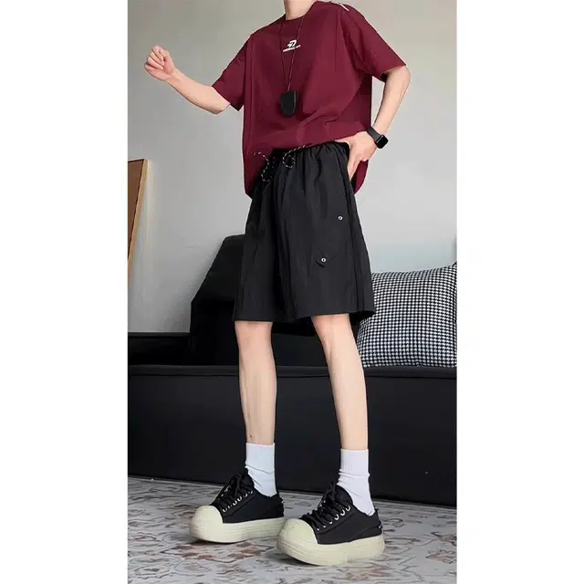 单爵 美式速干伞兵裤薄款防水登山透气运动裤休闲短裤 男女同款