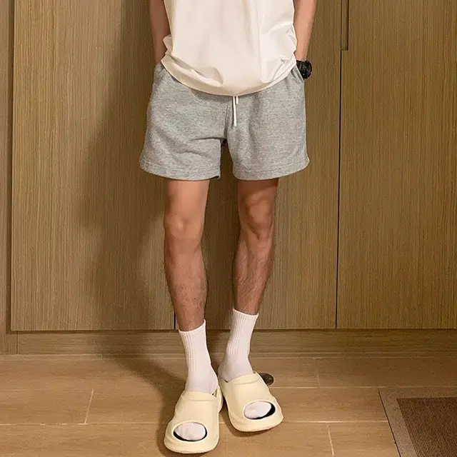 单爵 重磅夏季美式复古休闲短裤 男女同款