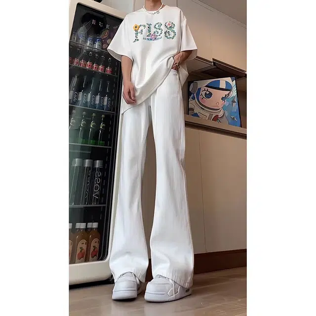 单爵 美式高街直筒时尚复古牛仔裤 男女同款