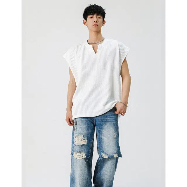 单爵 肌理感简约百搭时尚背心 男女同款