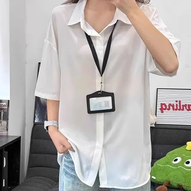 单爵 舒适百搭潮流短袖衬衫 男女同款