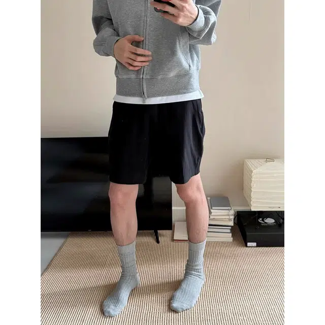 单爵 美式排扣工装夏季薄款多巴胺柠檬黄运动速干休闲短裤 男女同款