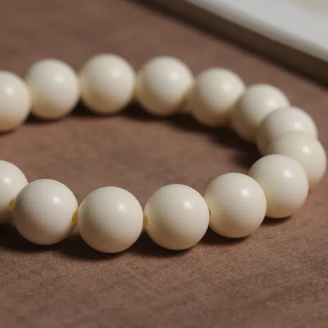 嫒柯 新中式国潮文艺复古小众轻奢高级感百搭盘玩文玩万事如意平安纳福喜乐诸事顺遂万事如意财素圈#好运 象牙果 手串 男女同款情侣款