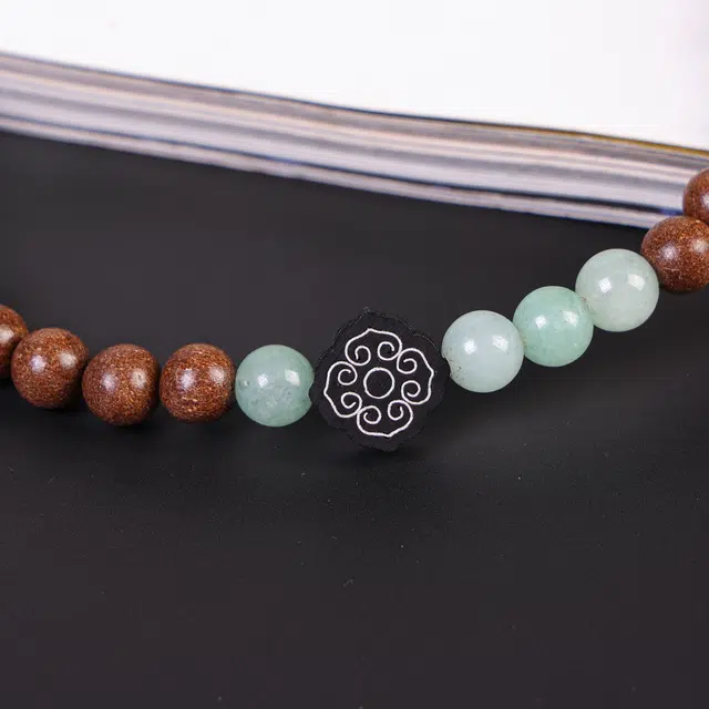 嫒柯 国潮新中式轻奢高级优雅气质文玩盘玩诸事顺禅如意吉祥佛珠念珠复古风文艺风#好运 合香珠 手串 男女同款情侣款