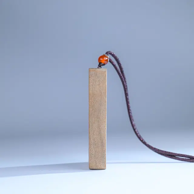 嫒柯 【接住唐卡带来好运】国潮新中式百搭轻奢简约高级设计感素雅美观复古风文艺风花开富贵转运#好运 楠木 项链 男女同款情侣款