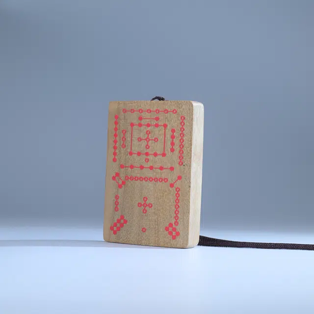 嫒柯 国潮新中式百搭轻奢简约高级设计感素雅美观复古风文艺风四季平安七星高照转运节节高#好运 楠木 项链 男女同款情侣款