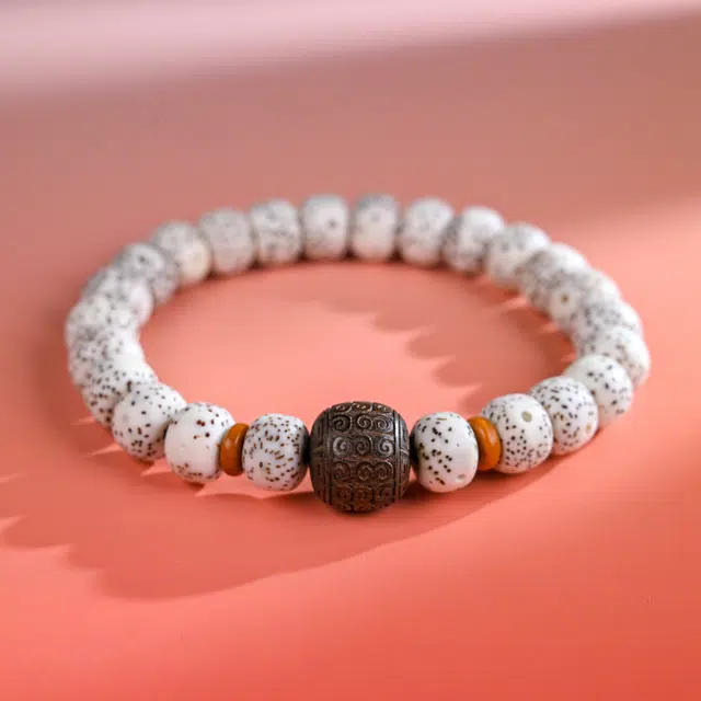 嫒柯 国潮新中式轻奢高级感佛珠念珠盘玩文玩好运莲莲 诸事顺遂 招财纳福 八方来财转运百搭#好运 星月菩提 手串 男女同款情侣款