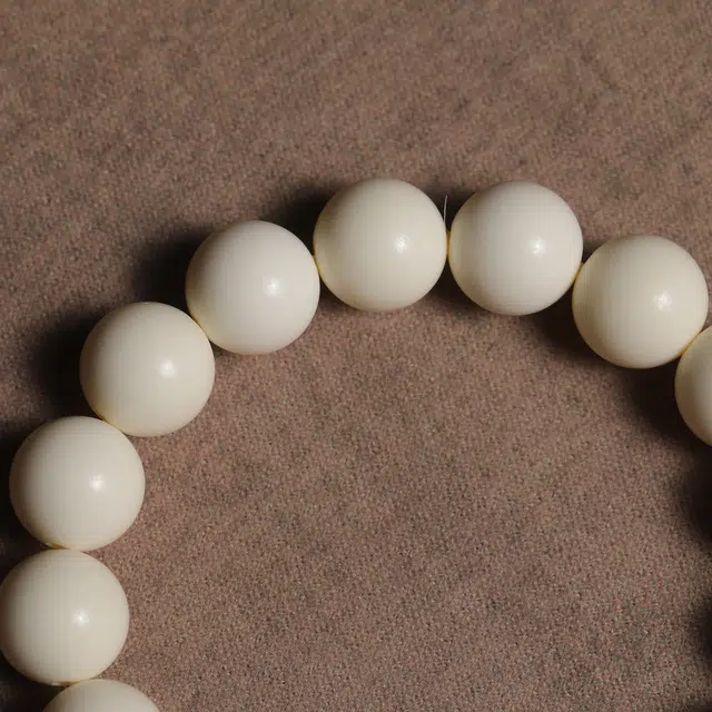 嫒柯 新中式国潮文艺复古小众轻奢高级感百搭盘玩文玩万事如意平安纳福喜乐诸事顺遂万事如意财素圈#好运 象牙果 手串 男女同款情侣款