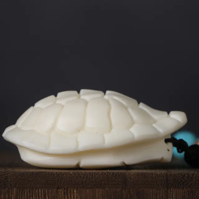 嫒柯 新中式国潮文艺复古风随身携带盘玩摆件办公小众百搭万事如意平安纳福诸事顺遂财源广进工艺品好运 象牙果 手把件 男女同款情侣款