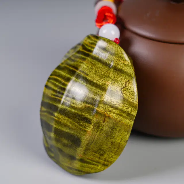 嫒柯 国潮新中式百搭轻奢高级富甲天下随身把玩文玩随心所欲心想事成好运成真#好运 楠木 把件 男女同款情侣款