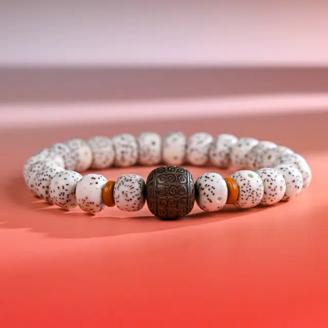 嫒柯 国潮新中式轻奢高级感佛珠念珠盘玩文玩好运莲莲 诸事顺遂 招财纳福 八方来财转运百搭#好运 星月菩提 手串 男女同款情侣款