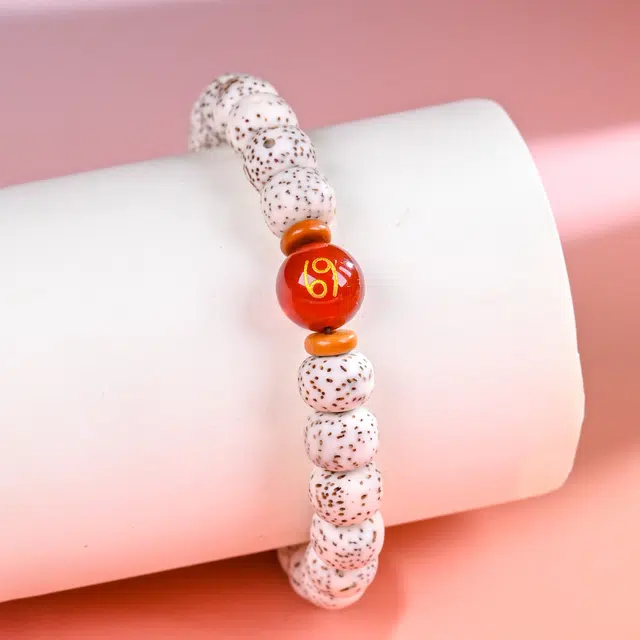 嫒柯 新中式国潮小众百搭设计复古文艺招财进宝平安纳福成功上岸十二星座文玩盘玩#好运 星月菩提 手串 男女同款情侣款