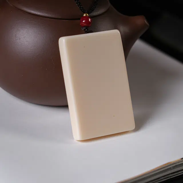 嫒柯 新中式小众高级感文玩佛珠百搭小清新轻奢招财转运珠国潮盘玩福星高照喜气迎门#好运 象牙果 吊坠 男女同款情侣款