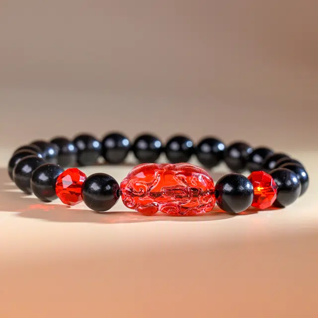 嫒柯 新中式小众高级感文玩佛珠百搭小清新轻奢招财转运珠国潮盘玩万事如意金玉满堂#好运 黑檀 手串 男女同款情侣款