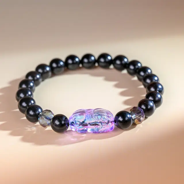 嫒柯 新中式小众高级感文玩佛珠百搭小清新轻奢招财转运珠国潮盘玩事事顺心天天开心#好运 黑檀 手串 男女同款情侣款