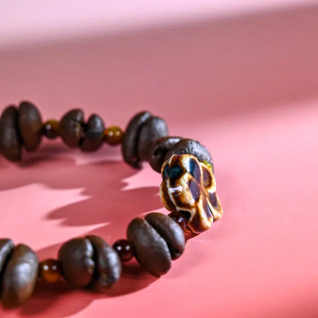 嫒柯 国潮新中式百搭轻奢高级金榜题名学业有成前程似锦转运高升#好运咖啡豆 菩提子/菩提籽 手串 男女同款情侣款