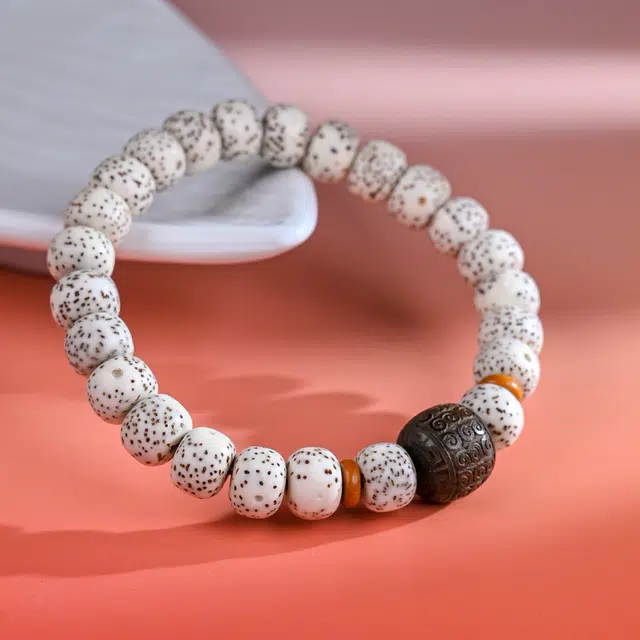 嫒柯 国潮新中式轻奢高级感佛珠念珠盘玩文玩好运莲莲 诸事顺遂 招财纳福 八方来财转运百搭#好运 星月菩提 手串 男女同款情侣款