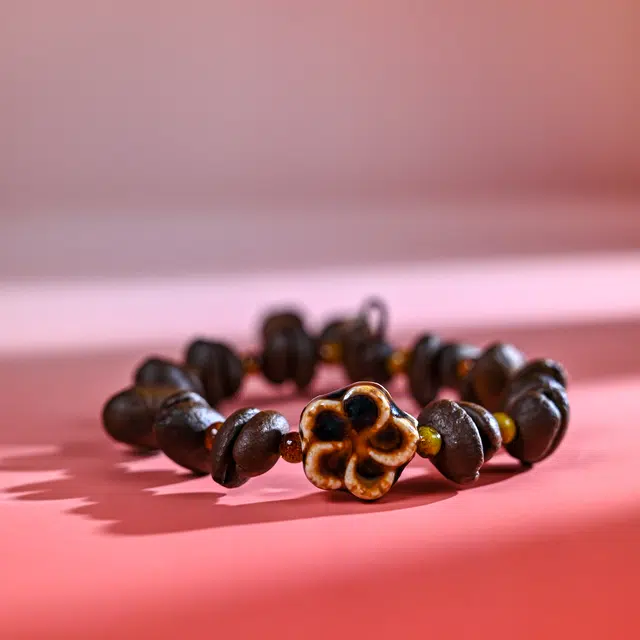 嫒柯 国潮新中式百搭轻奢高级金榜题名学业有成前程似锦转运高升#好运咖啡豆 菩提子/菩提籽 手串 男女同款情侣款