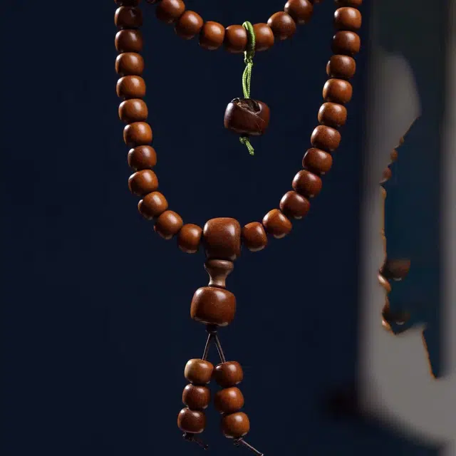 嫒柯 国潮新中式百搭轻奢高级文玩盘玩佛珠念珠鹏程万里青云直上复古风文艺风#好运 雷击木 手串 男女同款情侣款