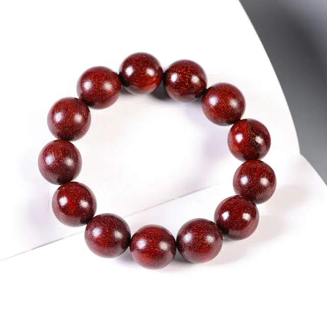 嫒柯 新中式国潮复古文玩盘玩唯美转运素圈圆珠招财转运珠平安纳福八方来财诸事顺遂百搭#好运 紫檀属 手串 男女同款情侣款