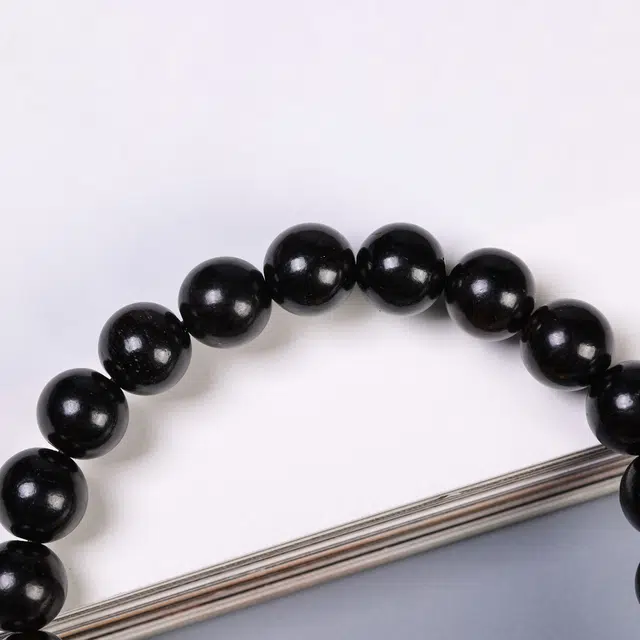 嫒柯 国潮新中式轻奢高级感念珠小众百搭文玩诸事随愿平安喜乐平步青云万事如意顺风顺水#好运 黑檀 手串 男女同款情侣款