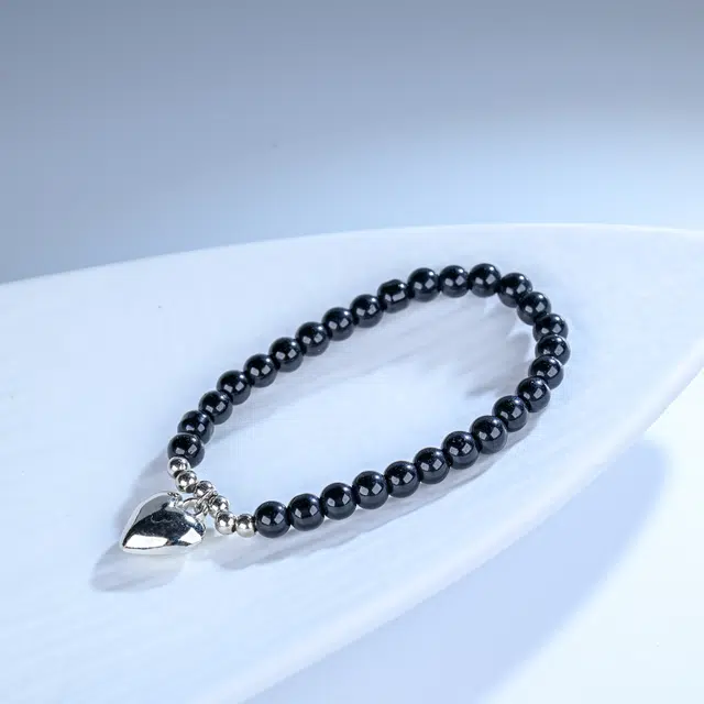 嫒柯 国潮新中式百搭轻奢简约高级设计感素雅美文玩盘玩岁岁平安念珠佛珠观复古风文艺风转运#好运 黑檀 手串 男女同款情侣款