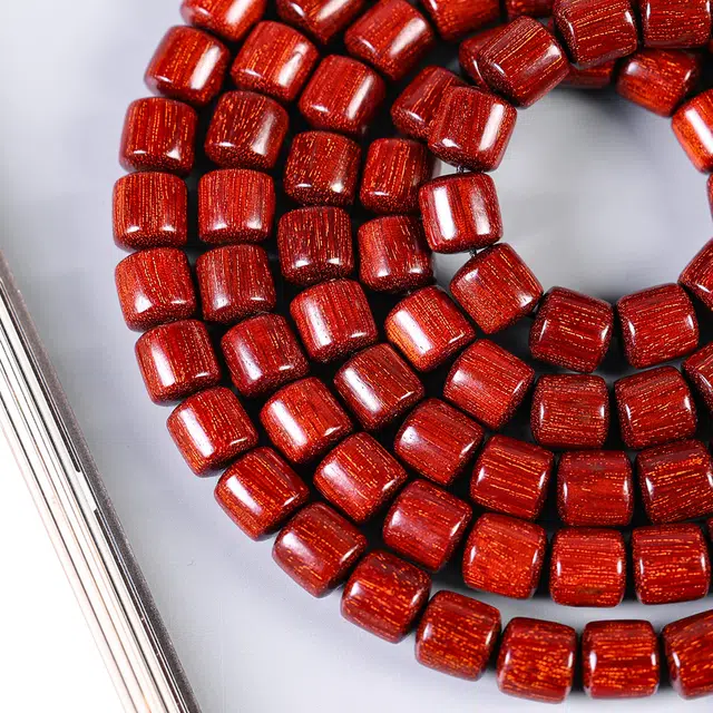 嫒柯 新中式文玩 好运连连 招财转运 八方来财 诸事顺遂 紫檀属 手串 男女同款情侣款