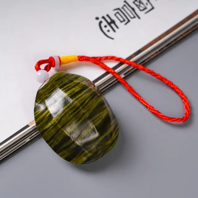 嫒柯 国潮新中式百搭轻奢高级富甲天下随身把玩文玩随心所欲心想事成好运成真#好运 楠木 把件 男女同款情侣款