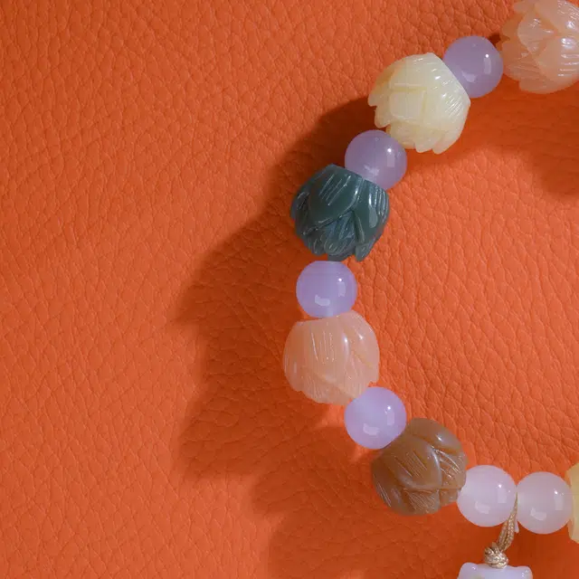 嫒柯 新中式国潮轻奢小众可爱精致猫爪温柔时尚可爱百搭必备多巴胺念珠文玩盘玩日进斗金#好运 菩提根 手串 男女同款情侣款