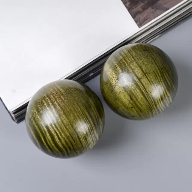 嫒柯 国潮新中式百搭轻奢高级时来运转大吉大利吉祥如意文玩#好运 楠木 把件 男女同款情侣款