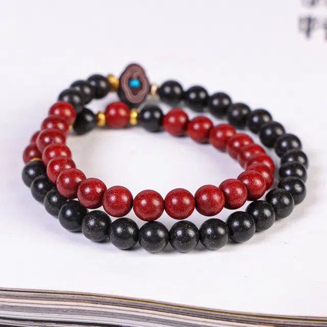 嫒柯 国潮新中式轻奢高级文玩八方来财招财纳福盘玩复古风文艺风#好运 合香珠 手串 男女同款情侣款